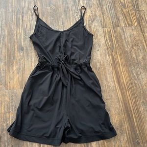 Brand new Lulu never worn Black swim cover up/romper